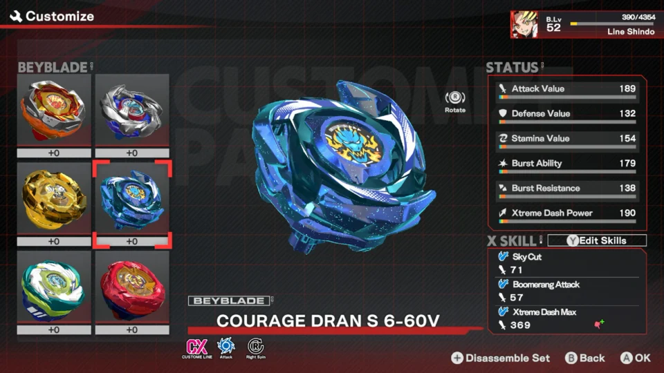 Capture d’écran de BEYBLADE X EVOBATTLE, 4 sur 6