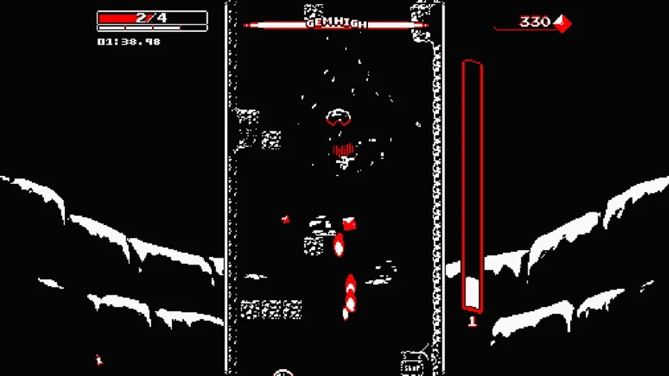 Capture d’écran de Downwell, 1 sur 5