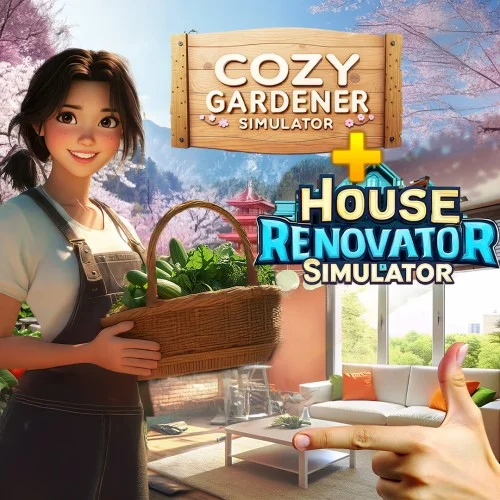 Jaquette du jeu Cozy Gardener Simulator & House Renovator Simulator sur Nintendo Switch