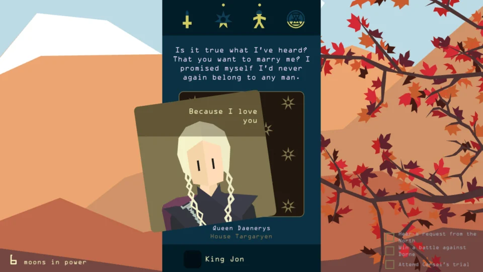 Capture d’écran de Reigns: Game of Thrones, 6 sur 6