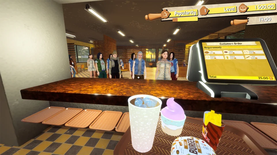 Capture d’écran de Fast Food 2025 Simulator, 1 sur 6
