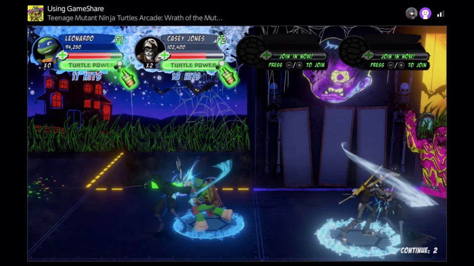 Capture d’écran de Teenage Mutant Ninja Turtles Arcade: Wrath of The Mutants – Ninja Edition, 5 sur 6