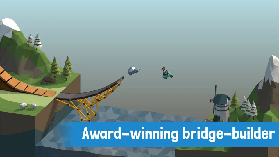 Capture d’écran de Poly Bridge, 1 sur 5