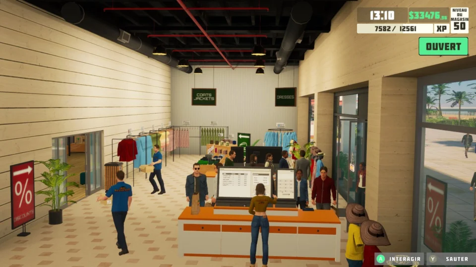 Capture d’écran de siMarket Cloth Store Simulator, 2 sur 6