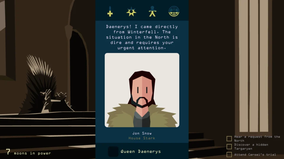 Capture d’écran de Reigns: Game of Thrones, 5 sur 6