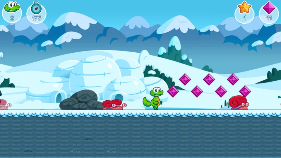 Capture d’écran de Croc&rsquo;s World Run, 4 sur 6