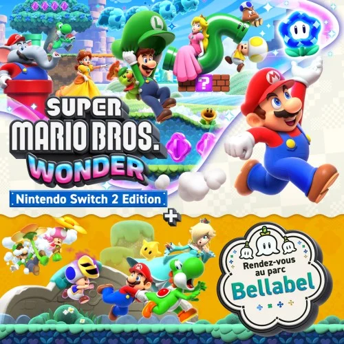 Jaquette du jeu Super Mario Bros. Wonder – Nintendo Switch 2 Edition + Rendez-vous au parc Bellabel