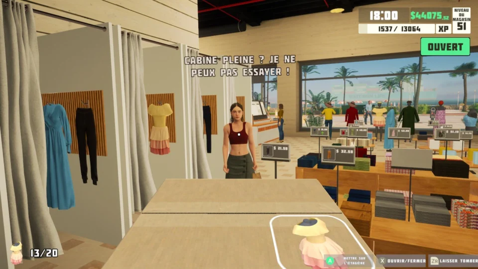 Capture d’écran de siMarket Cloth Store Simulator, 3 sur 6