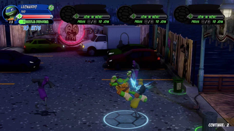 Capture d’écran de Teenage Mutant Ninja Turtles Arcade: Wrath of The Mutants – Ninja Edition, 2 sur 6