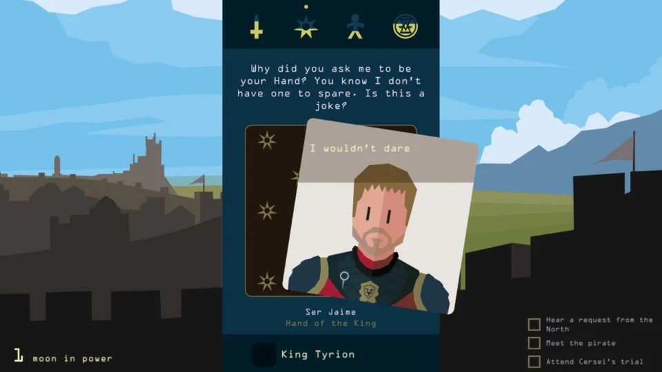 Capture d’écran de Reigns: Game of Thrones, 3 sur 6