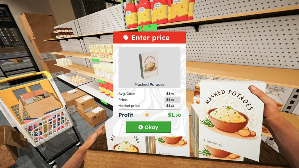 Capture d’écran de Supermarket Simulator 2026, 2 sur 6