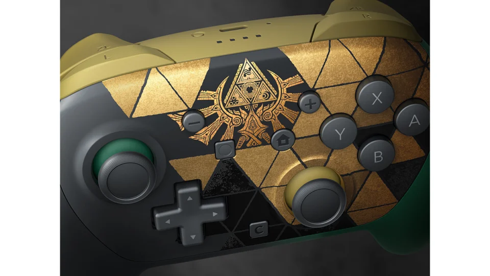 Photo de Manette Pro Switch 2 – Zelda 40e Anniversaire, 3 sur 5