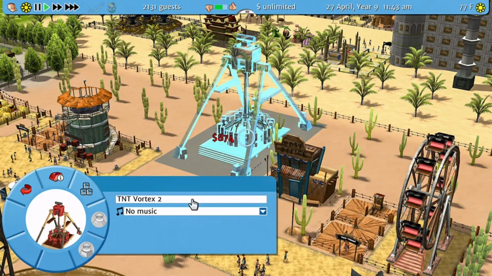 Capture d’écran de RollerCoaster Tycoon 3 Complete Edition, 5 sur 6