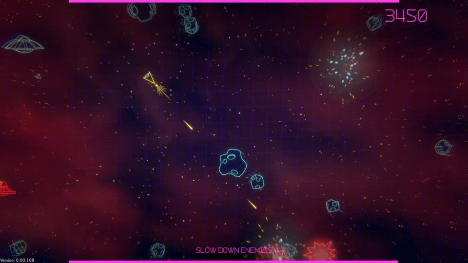 Capture d’écran de Asteroids: Recharged, 3 sur 6