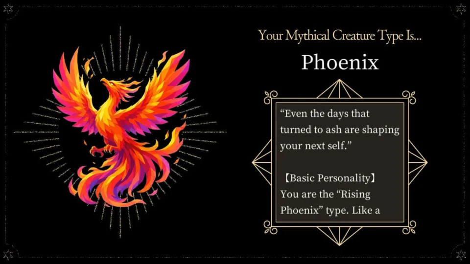 Capture d’écran de Mythical Creature Personality Quiz: 16 Types, 1 sur 3
