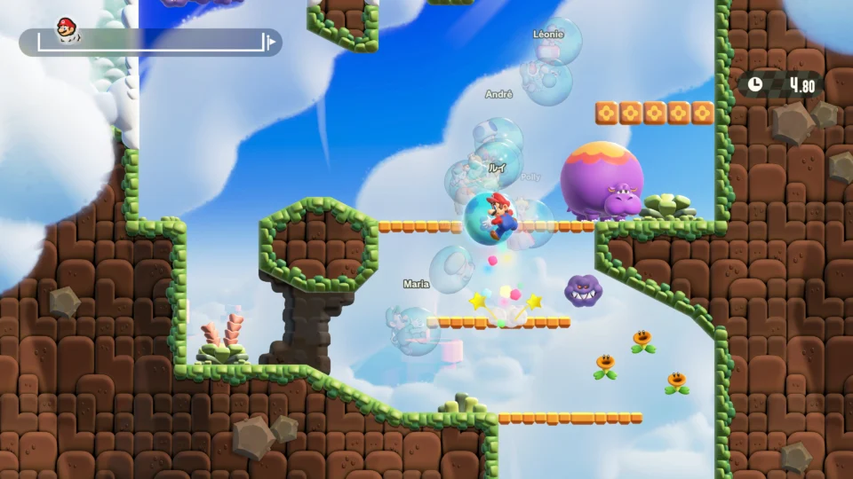 Capture d’écran de Super Mario Bros. Wonder – Nintendo Switch 2 Edition + Rendez-vous au parc Bellabel, 2 sur 8