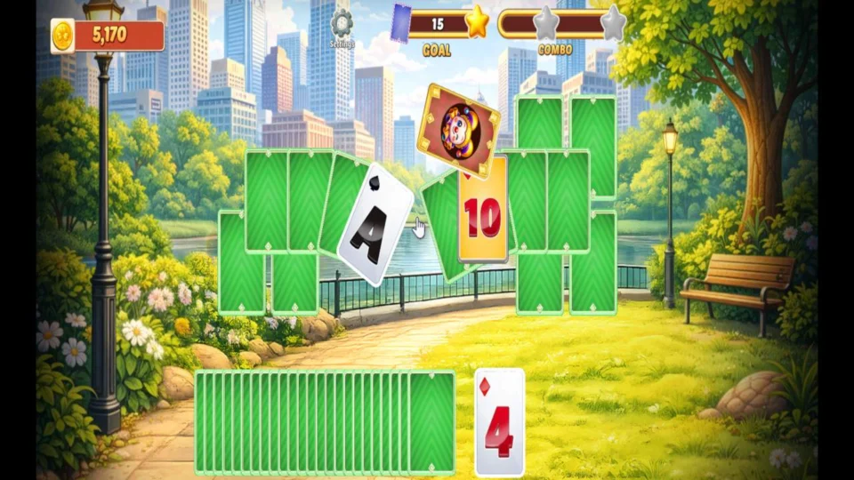 Capture d’écran de Kitties Solitaire, 5 sur 6